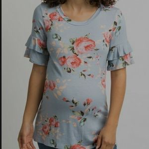 Pinkblush Floral maternity top